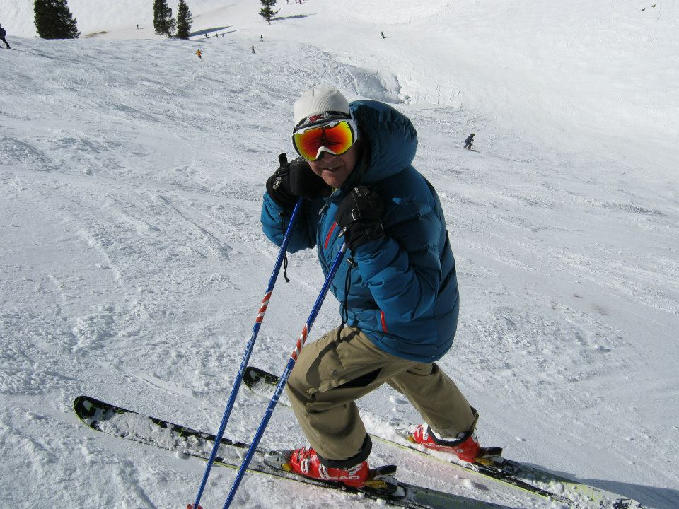 Jeff skiing